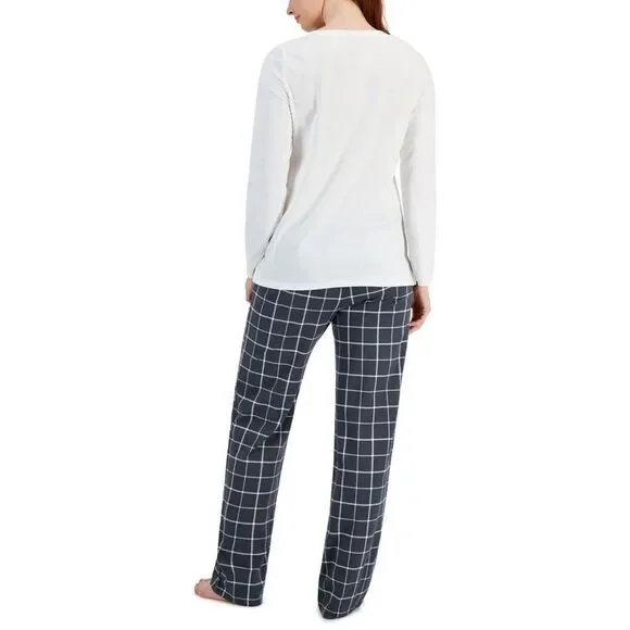 Family Pajamas Mama Deer Mix It Grey Plaid Matching Family Pyjamas Set Size XXL - Picture 4 of 4